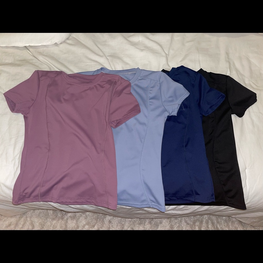 Womens work out spandex top pack bundle